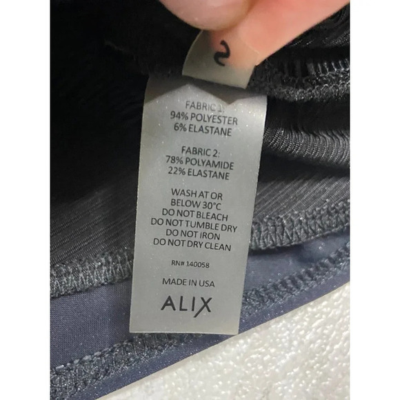 ALIX NYC Dakota Lamé One-Shoulder Silver Metallic Bodysuit-sz Small - Picture 10 of 15